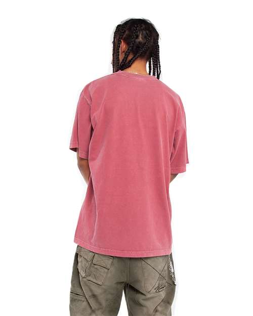 Clay Red Garment-Dyed Crewneck T-Shirt - SHGD