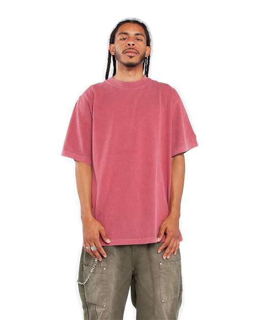 Clay Red Garment-Dyed Crewneck T-Shirt - SHGD