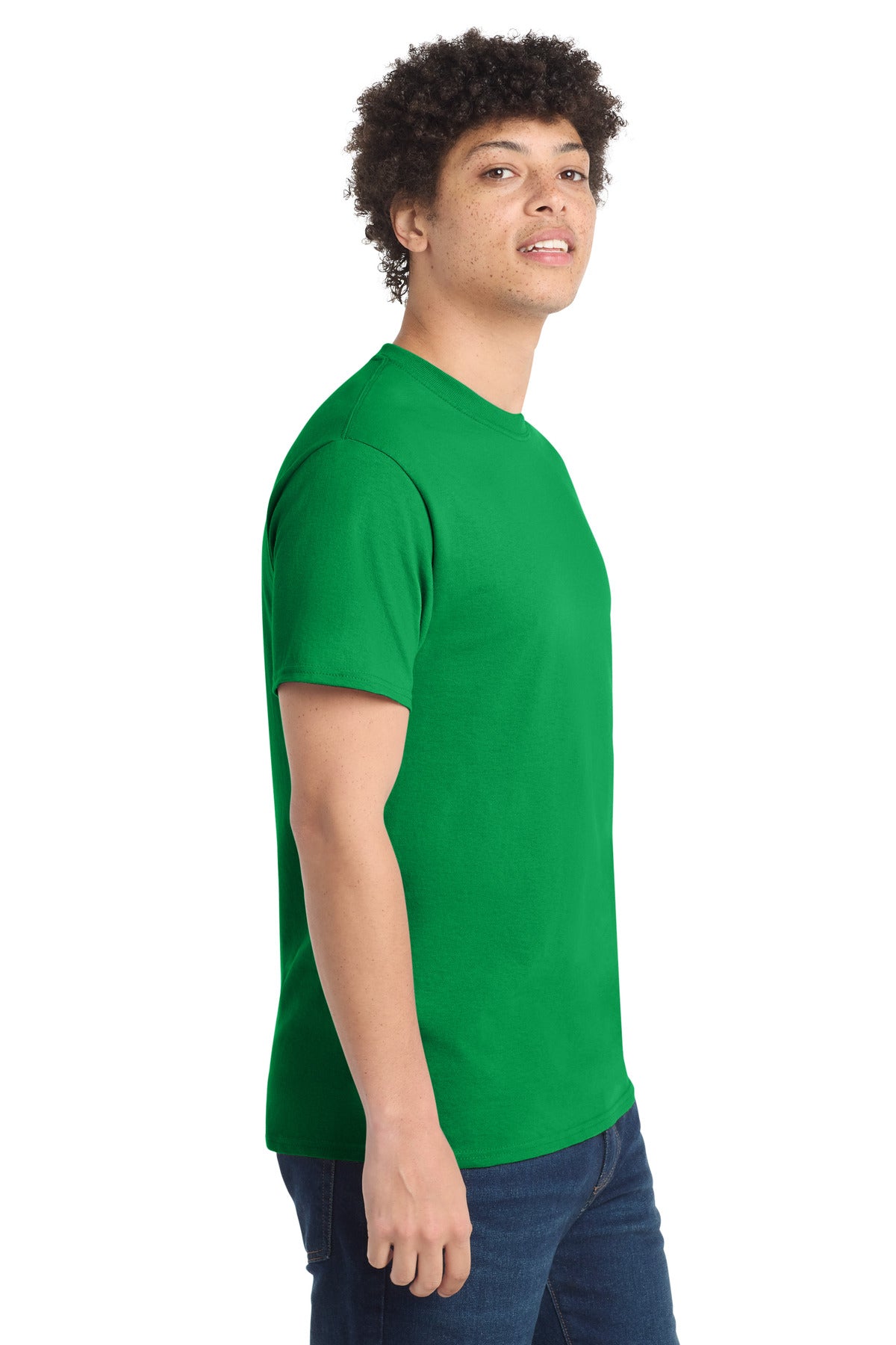 Clover Green Port & Co Core Cotton Tee. PC54
