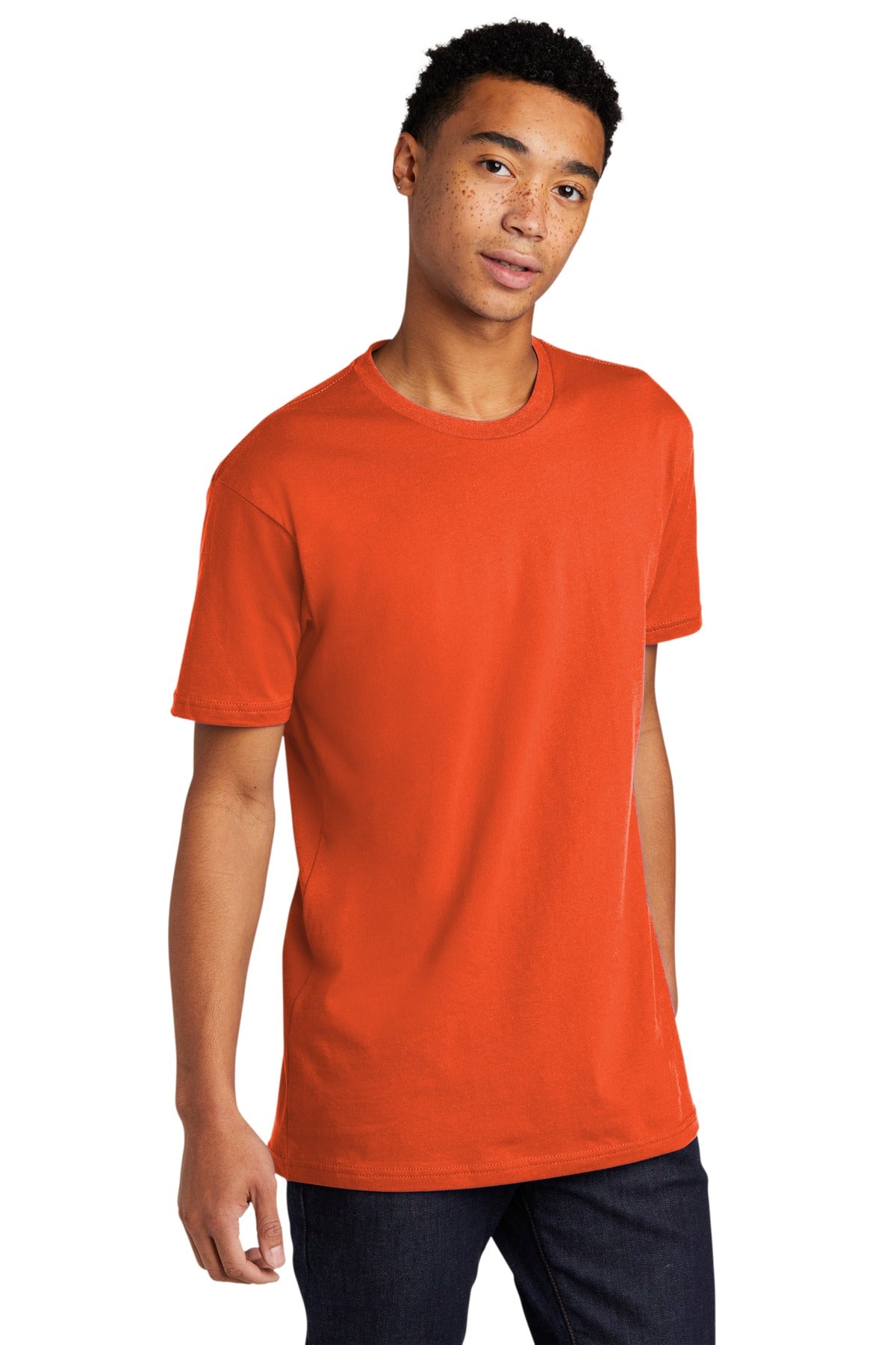 ClscOrange Next Level Apparel Adult Cotton Tee. NL3600