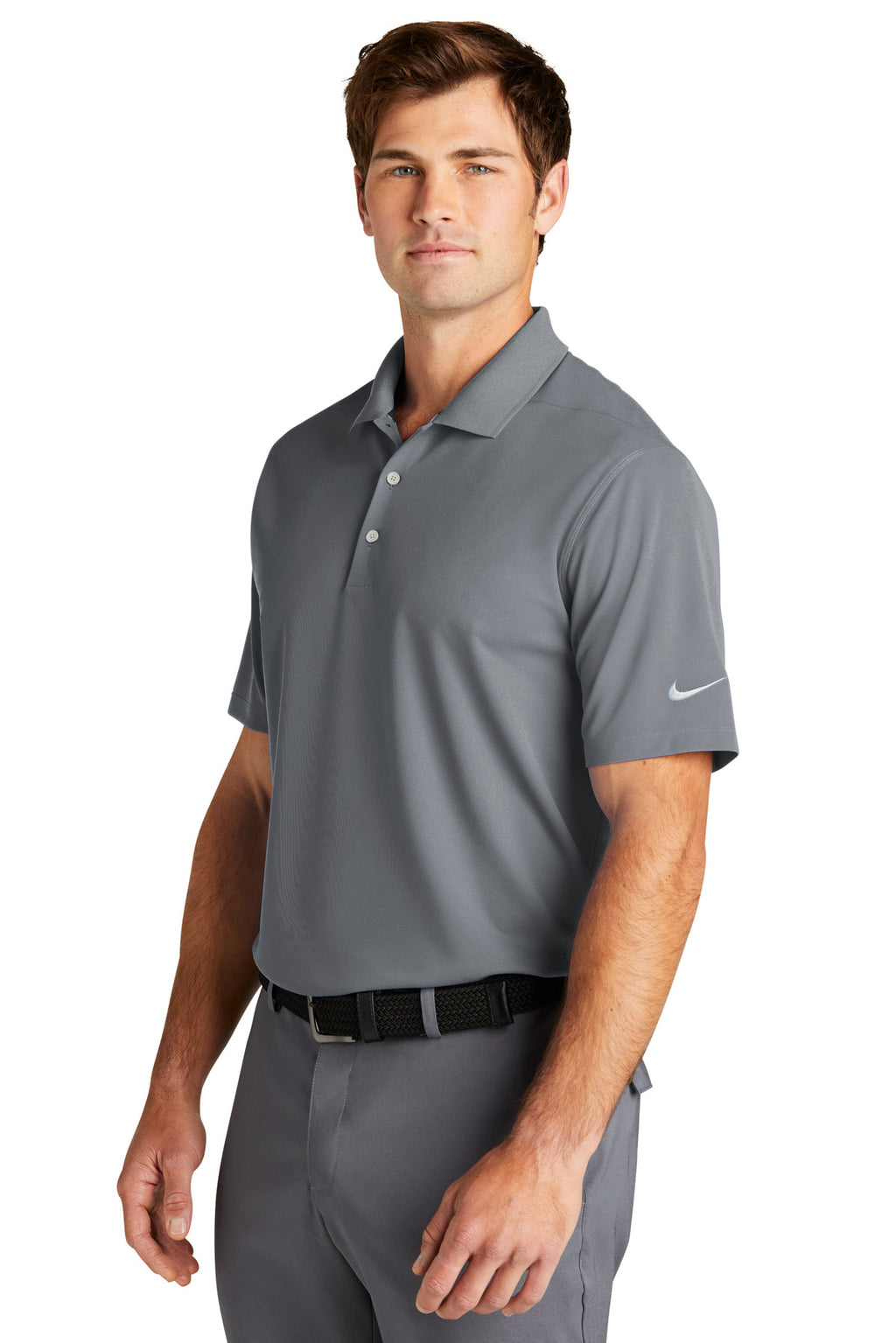 CoolGrey Nike Dri-FIT Micro Pique 2.0 Polo NKDC1963