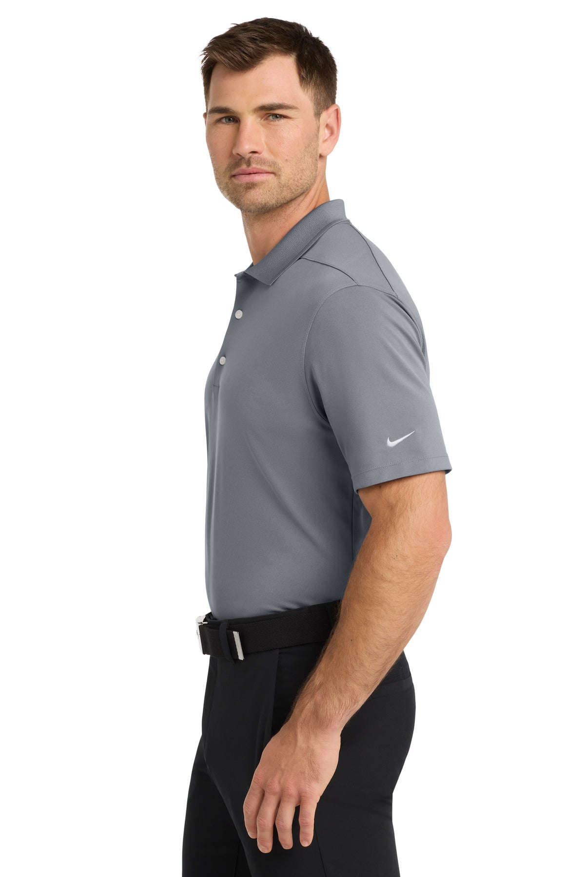 CoolGrey Nike Dri-FIT Micro Pique 2.0 Polo NKDC1963
