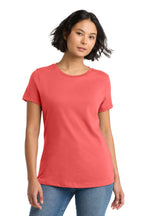 Coral District Women's Perfect Weight Tee. DM104L