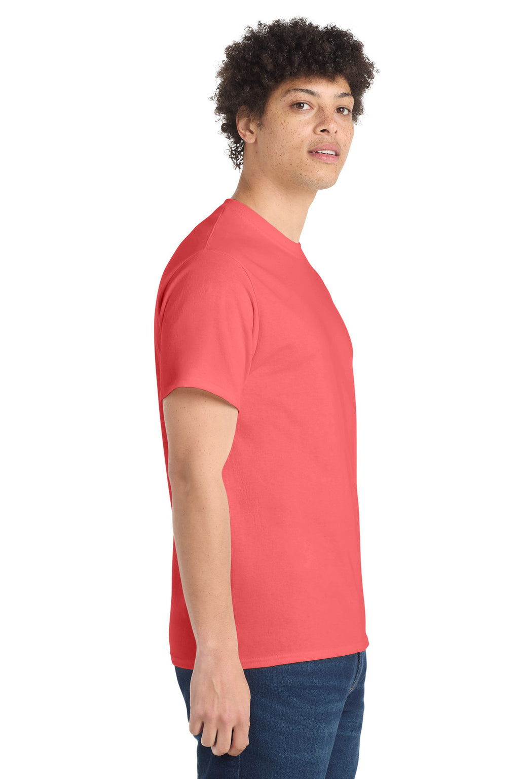 Coral Port & Co Core Cotton Tee. PC54