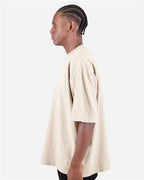 Cream Garment-Dyed Drop-Shoulder T-Shirt - SHGDD