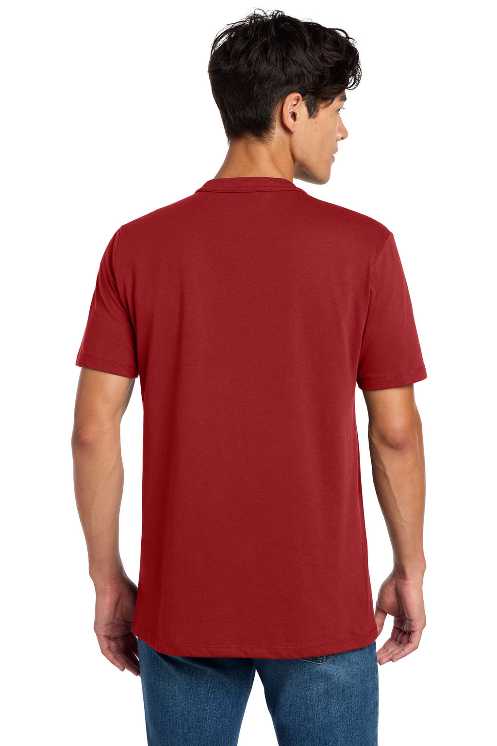 Crimson New Era Heritage Blend Crew Tee. NEA100