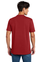 Crimson New Era Heritage Blend Crew Tee. NEA100