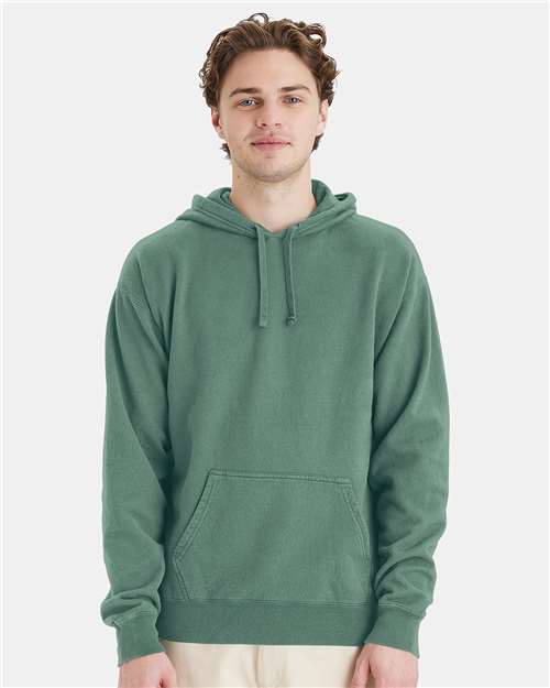 Cypress Green Garment-Dyed Hooded Sweatshirt - GDH450