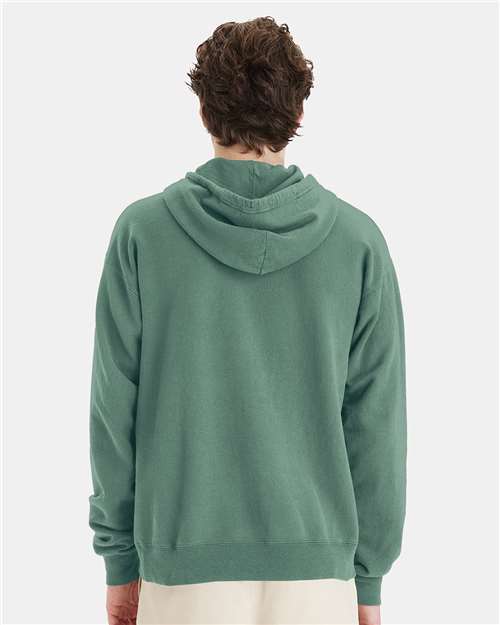 Cypress Green Garment-Dyed Hooded Sweatshirt - GDH450