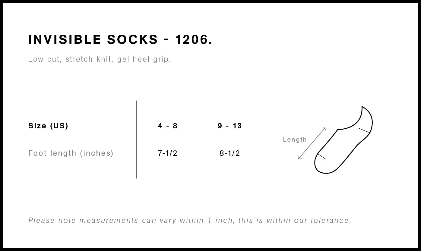 Invisible Socks (2 Pairs) | 1206  grouped