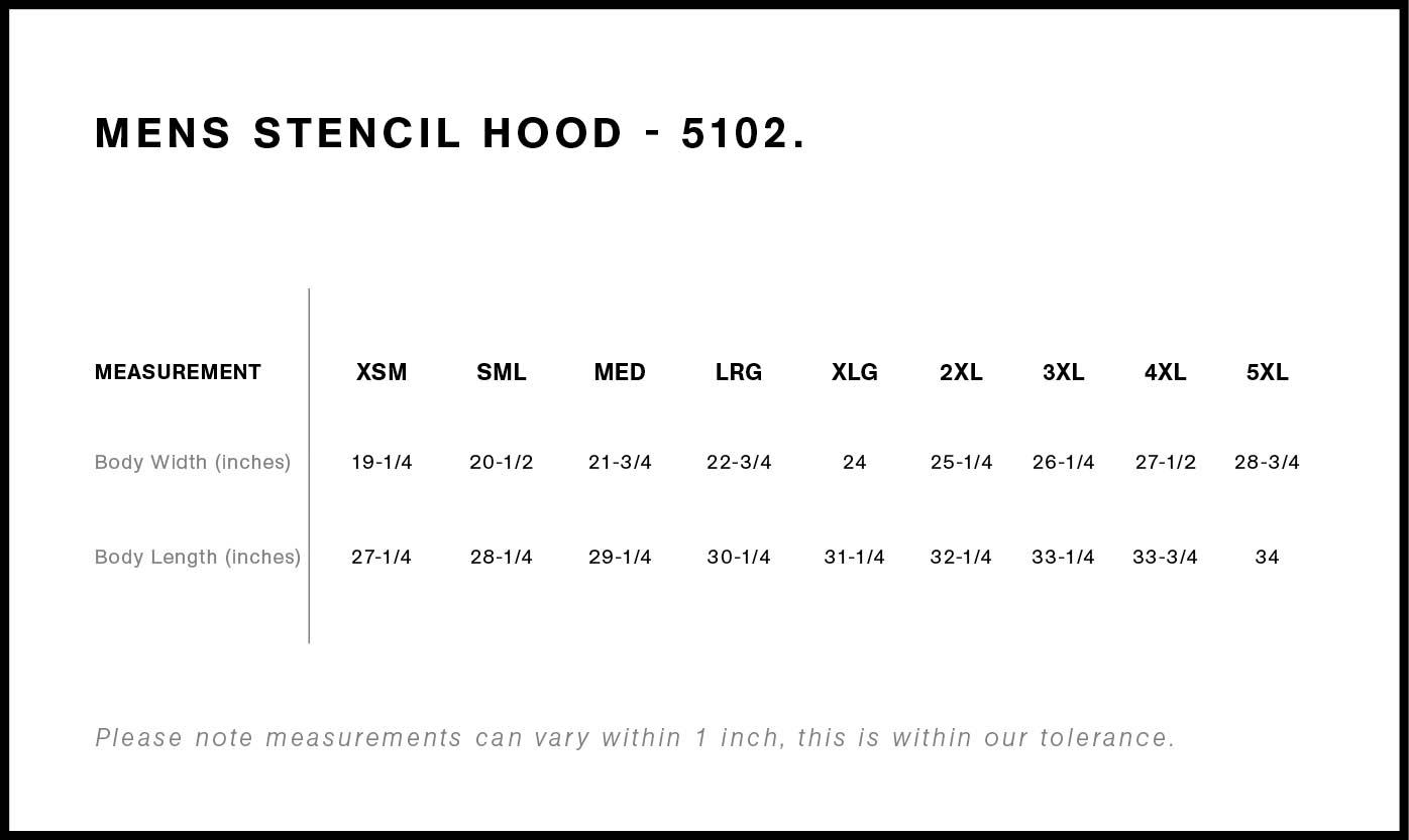 Stencil Hood | 5102  grouped