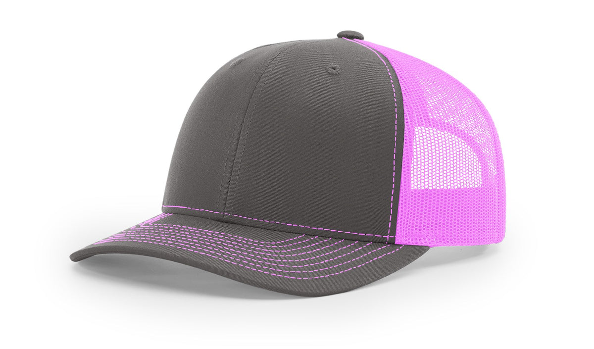 Charcoal/Neon Pink Trucker