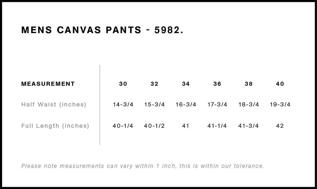Canvas Pants | 5982  grouped