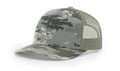 Digital Camo/Light Green Printed Trucker