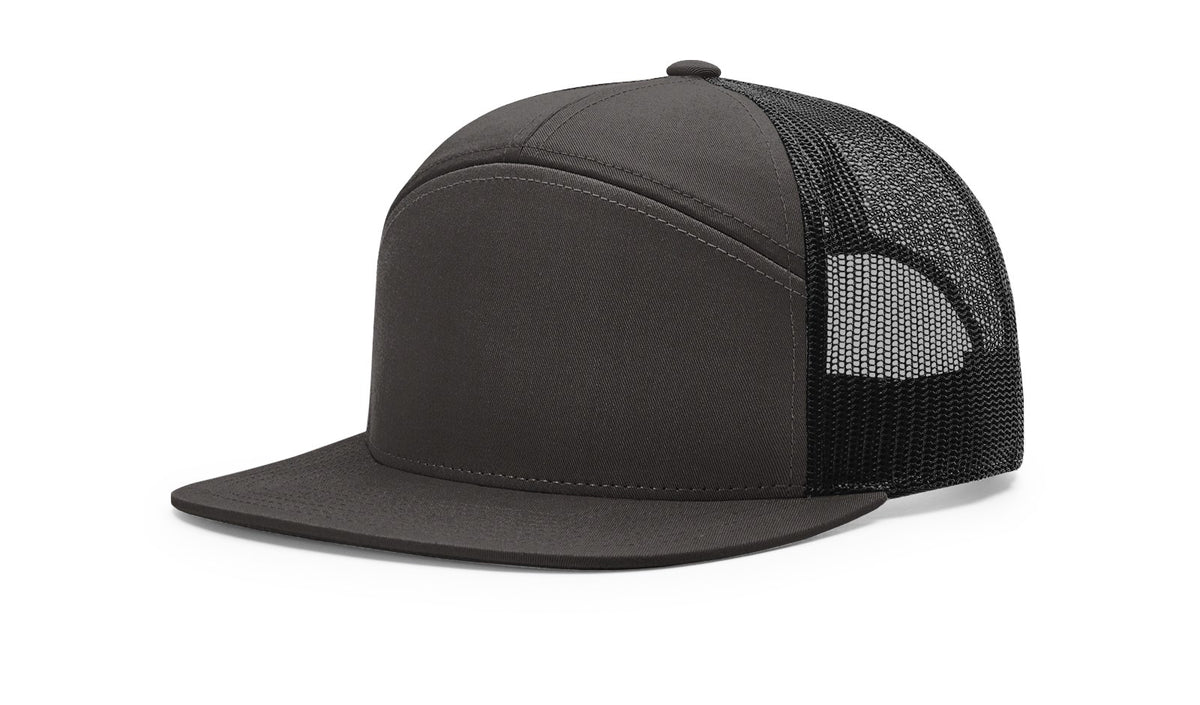Charcoal/Black 7 Panel Mesh Back