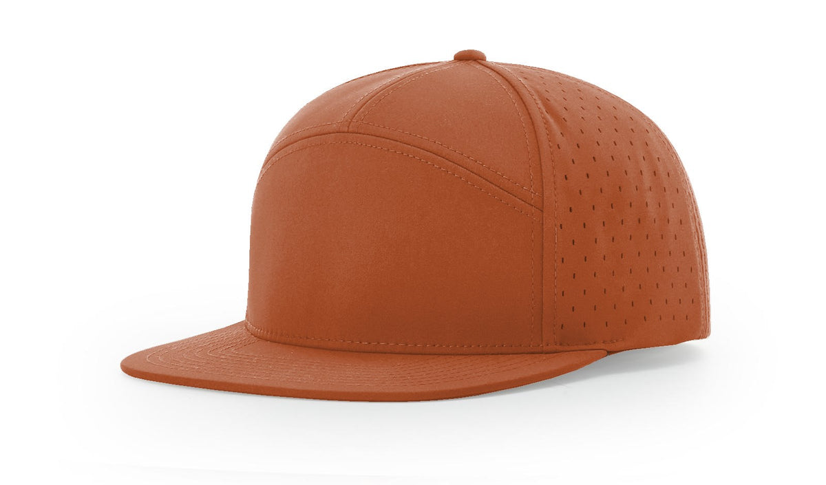 Desert Orange Cannon 7 Panel Performance Cap