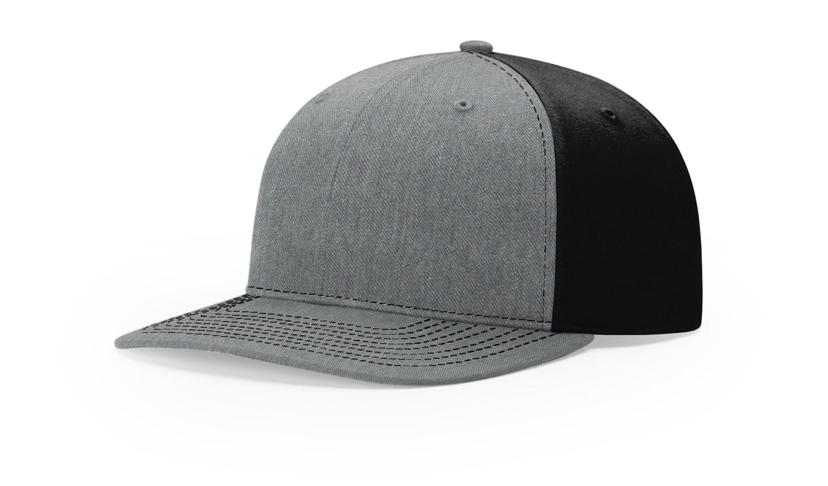 Heather Grey/Black Twill Cap