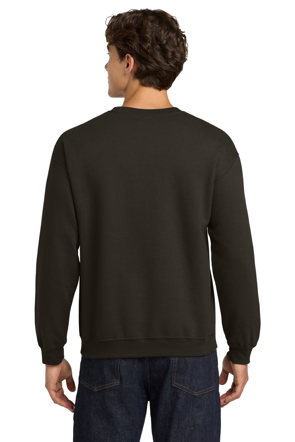 Dark Chocolate Gildan Heavy Blend Crewneck Sweatshirt. 18000