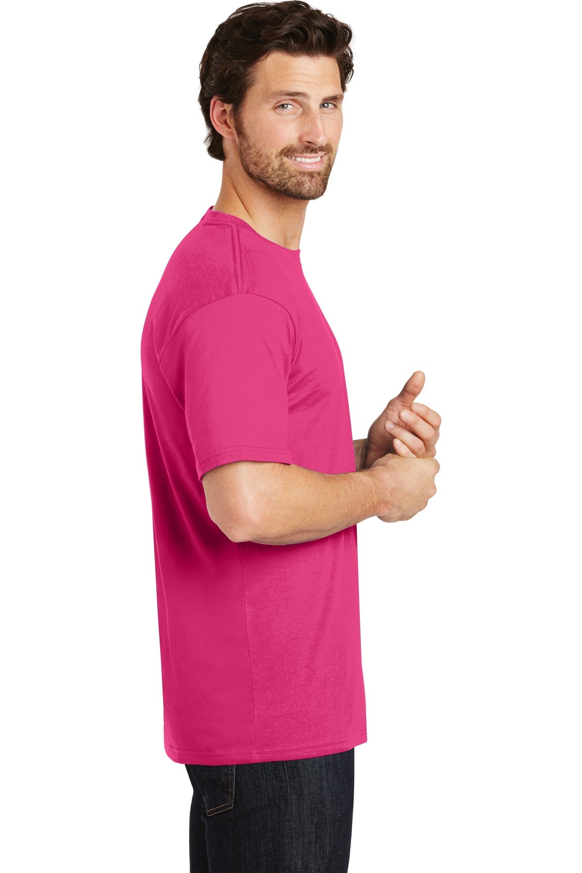 Dark Fuchsia District Perfect Weight Tee. DT104