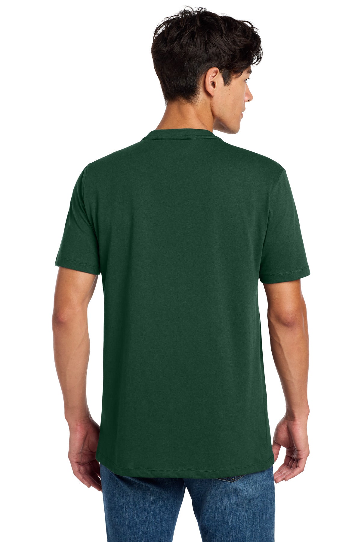 Dark Green New Era Heritage Blend Crew Tee. NEA100