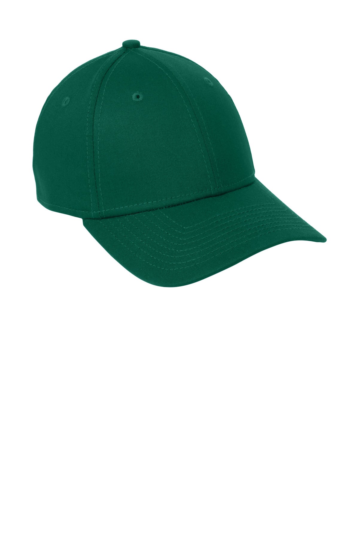 Dark Green New Era - Structured Stretch Cotton Cap. NE1000