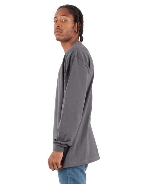 Dark Grey Max Heavyweight Long Sleeve T-Shirt - SHMHLS