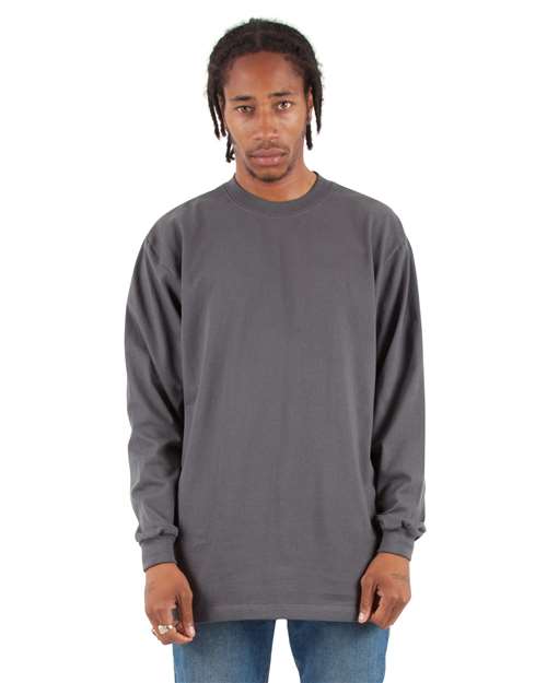 Dark Grey Max Heavyweight Long Sleeve T-Shirt - SHMHLS