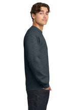 Dark Heather Gildan Heavy Blend Crewneck Sweatshirt. 18000