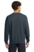 Dark Heather Gildan Heavy Blend Crewneck Sweatshirt. 18000