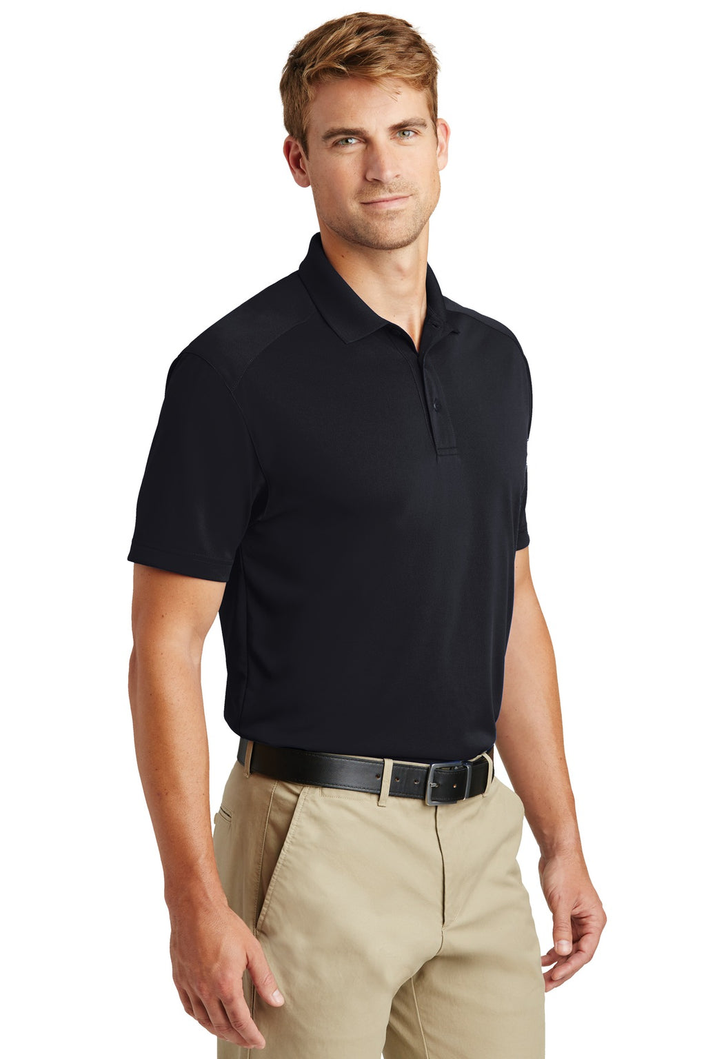 Dark Navy CornerStone Select Lightweight Snag-Proof Polo. CS418