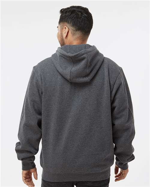 Dark Oxford Crossfire Heavyweight Power Fleece Hooded Jacket with Thermal Lining - 7033