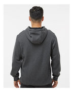Dark Oxford Woodland Fleece Hooded Pullover - 7035