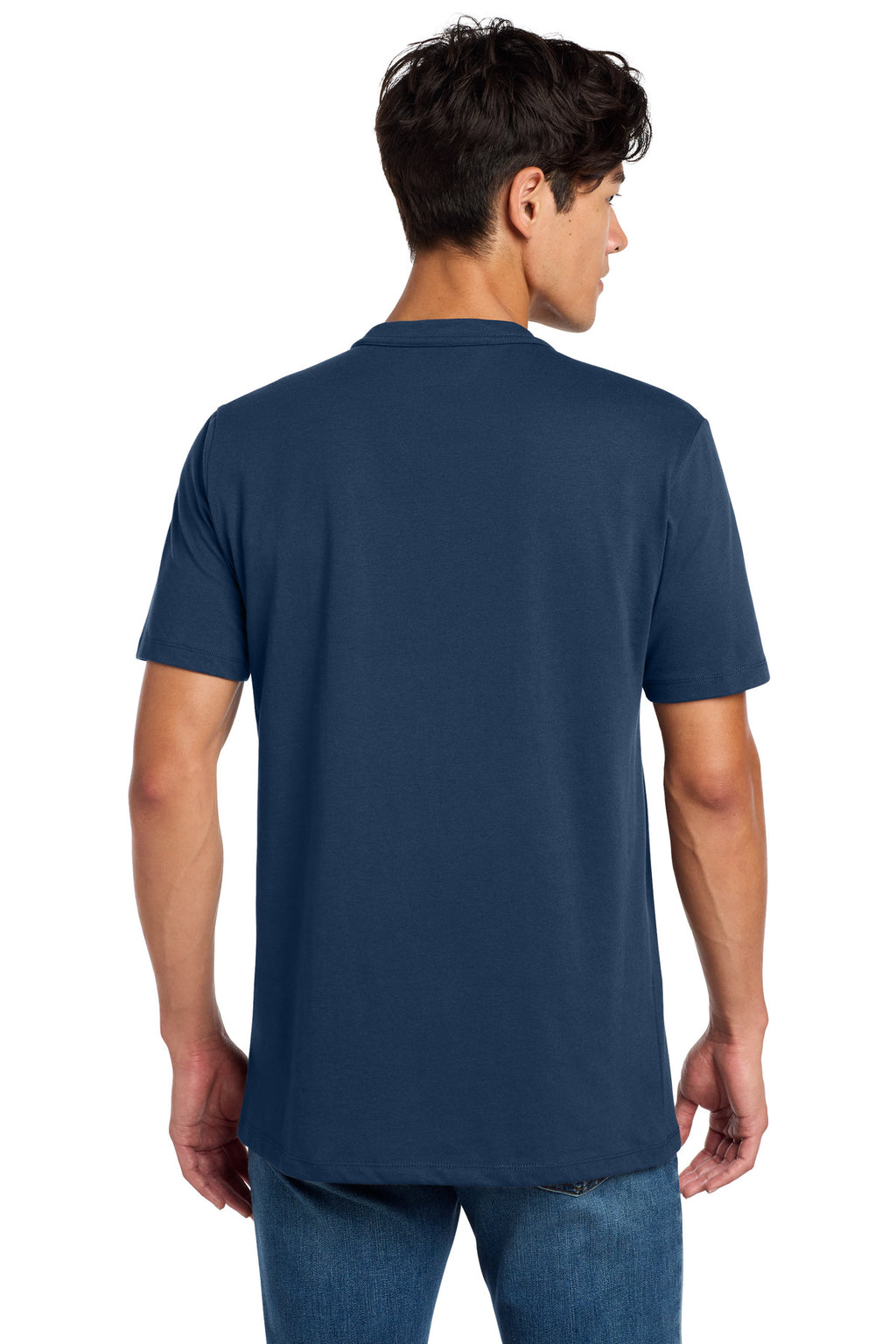 Dark Royal New Era Heritage Blend Crew Tee. NEA100