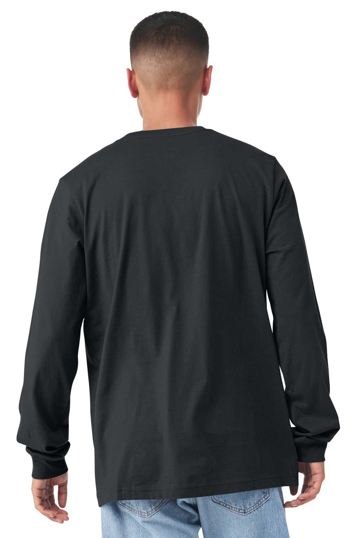 DarkGrey BELLA+CANVAS Unisex Jersey Long Sleeve Tee. BC3501