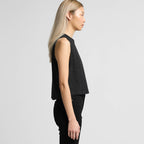 Left View of  Wo's Martina Crop Tank | 4091  grouped