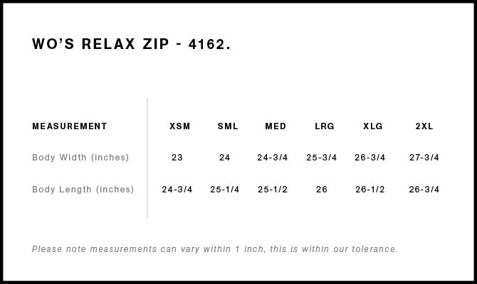 Wo's Relax Zip Hood | 4162  grouped