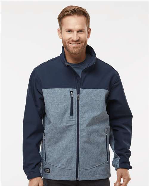 Deep Blue Heather/ Deep Blue Motion Soft Shell Jacket - 5350