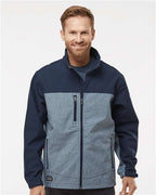 Deep Blue Heather/ Deep Blue Motion Soft Shell Jacket - 5350