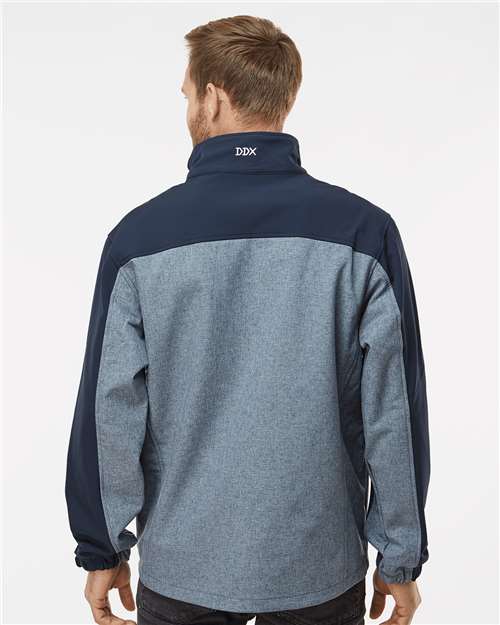 Deep Blue Heather/ Deep Blue Motion Soft Shell Jacket - 5350