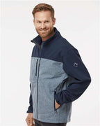 Deep Blue Heather/ Deep Blue Motion Soft Shell Jacket - 5350
