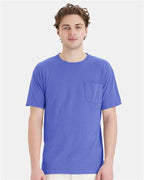 Deep Forte Blue Garment-Dyed Pocket T-Shirt - GDH150