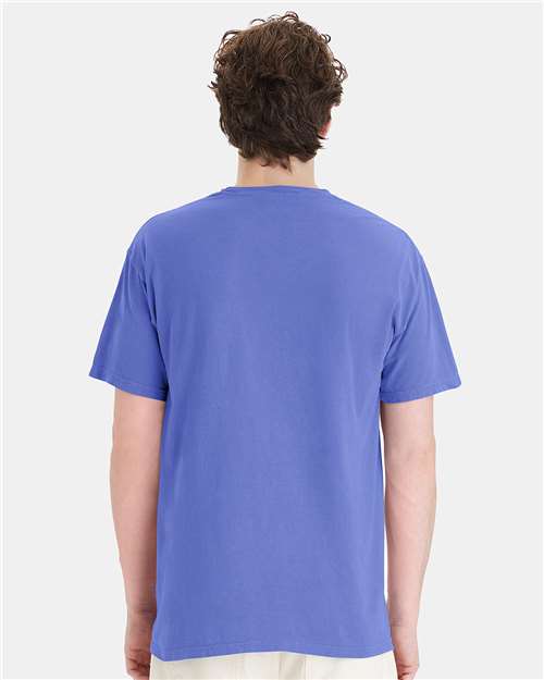 Deep Forte Blue Garment-Dyed Pocket T-Shirt - GDH150