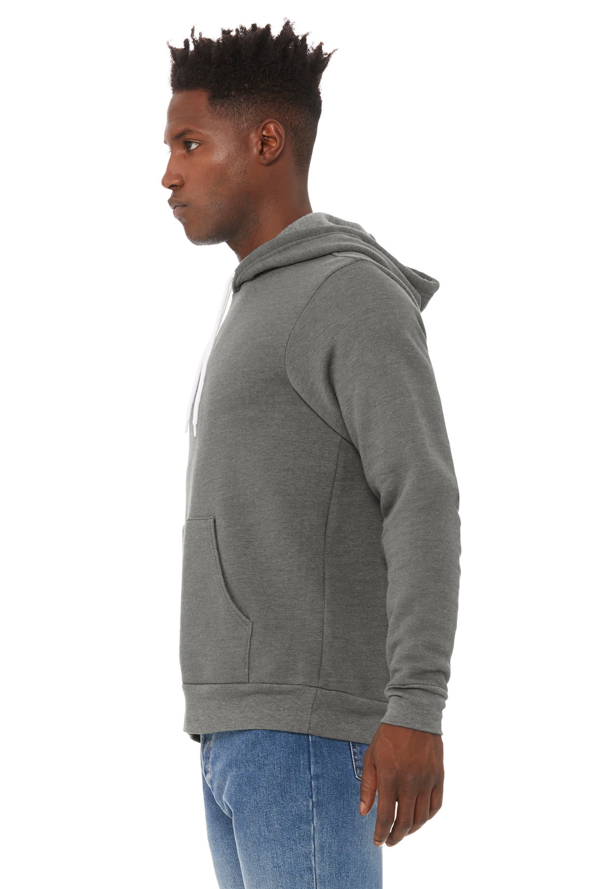 Deep Ht BELLA+CANVAS Unisex Sponge Fleece Pullover Hoodie. BC3719