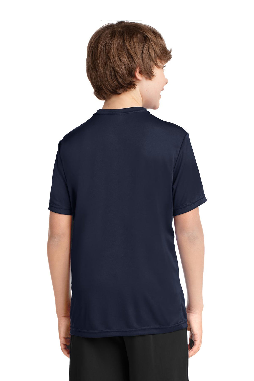 Deep Navy Port & Co Youth Performance Tee. PC380Y