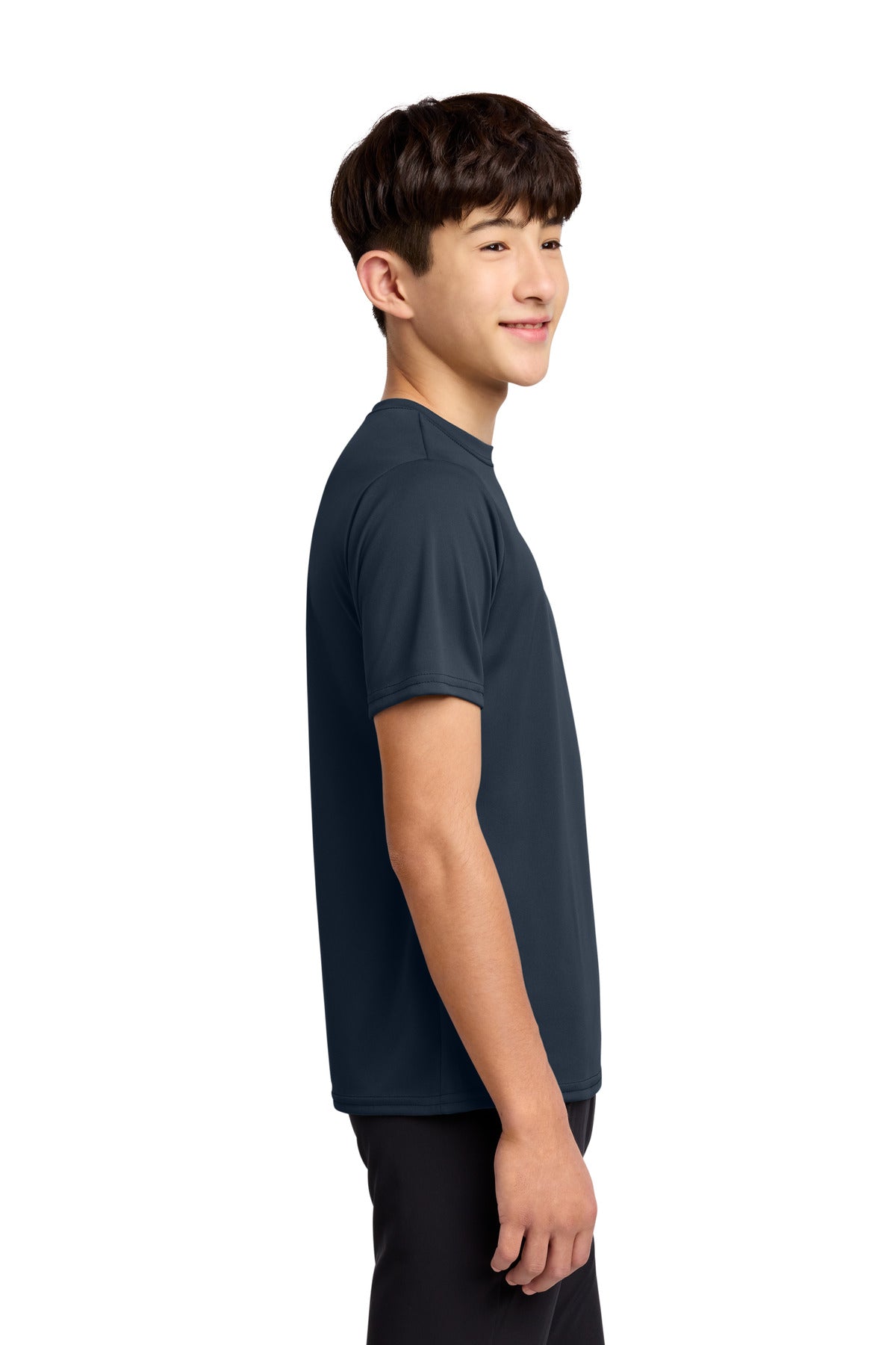 Deep Navy Port & Co Youth Performance Tee. PC380Y