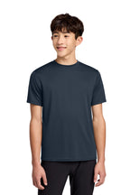 Deep Navy Port & Co Youth Performance Tee. PC380Y