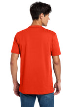 Deep Orange New Era Heritage Blend Crew Tee. NEA100