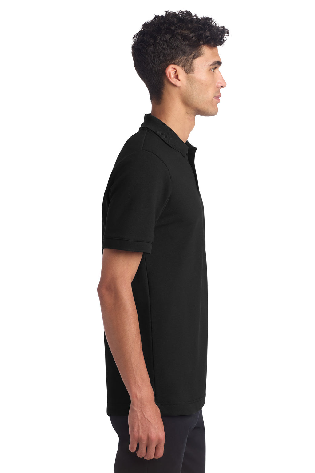 DeepBlack Mercer+Mettle Stretch Heavyweight Pique Polo MM1000