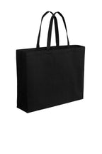 DeepBlack Port Authority Cotton Canvas Jumbo Tote BG427