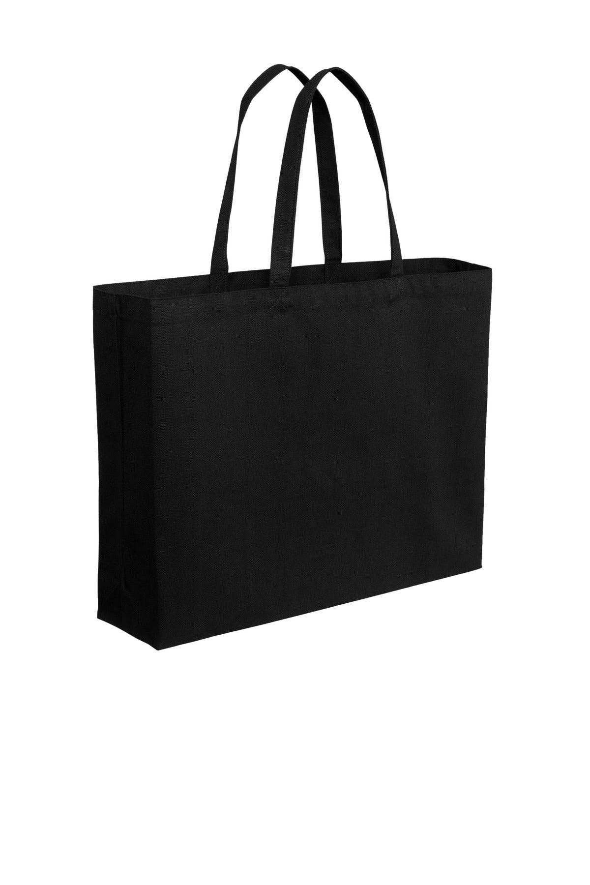 DeepBlack Port Authority Cotton Canvas Jumbo Tote BG427